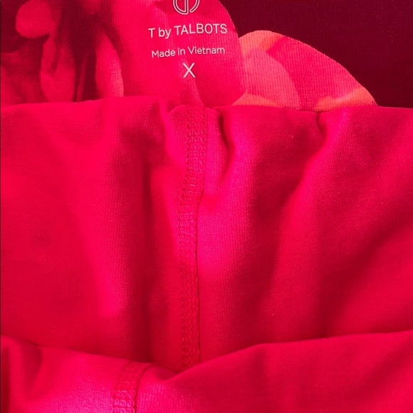 Talbots Pink and Red Floral Skort Size Plus X - Picture 5 of 7